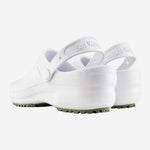 Sapato de EVA Tipo Crocs Branco Uso Profissional Antimicrobiano Solado Antiderrapante Soft Works BB60 C.A 27921