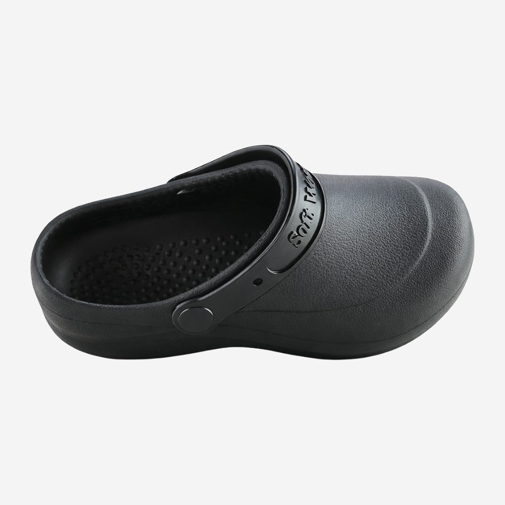 Sapato de EVA Tipo Crocs Preto Uso Profissional Antimicrobiano Solado Antiderrapante Soft Works BB60 C.A 27921