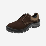 Sapato de Segurança Cadarço Bico PVC Couro Nobuck Marrom Café Marluvas 50S29 BP NUB C.A 47077