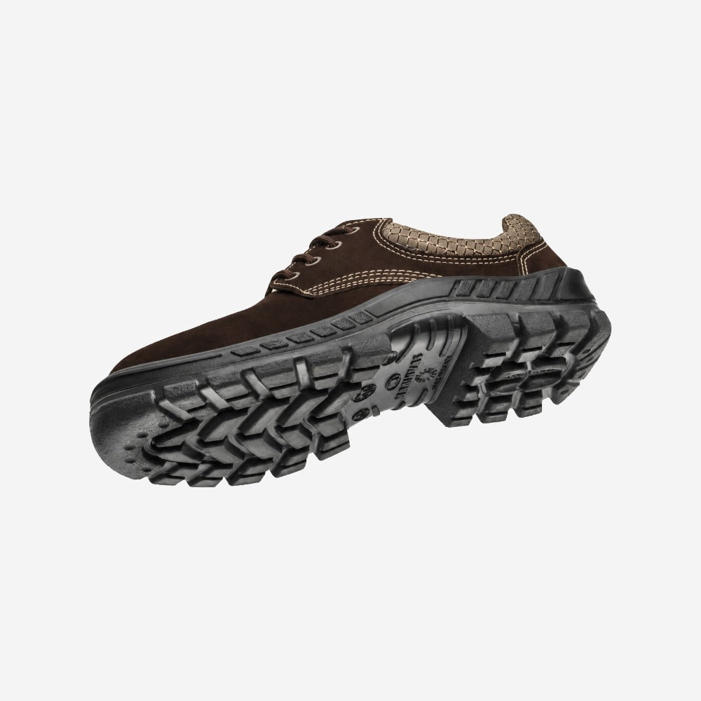 Sapato de Segurança Cadarço Bico PVC Couro Nobuck Marrom Café Marluvas 50S29 BP NUB C.A 47077
