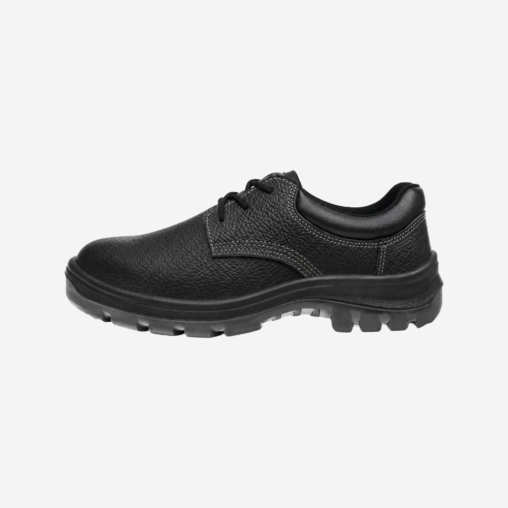 Sapato de Segurança Cadarço Bico PVC Couro Preto Marluvas 10VS48 BP C.A 43336