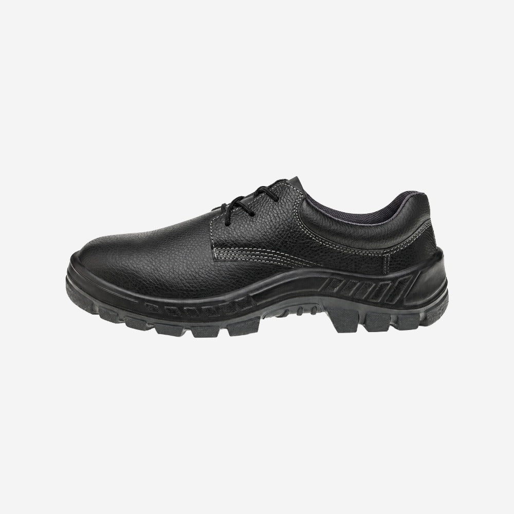 Sapato de Segurança Cadarço Bico PVC Couro Preto Marluvas 50S29 BP C.A 47077