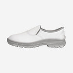 Sapato de Segurança Elástico Bico Aço Couro Branco Solado Monodensidade Cartom C.A 40142