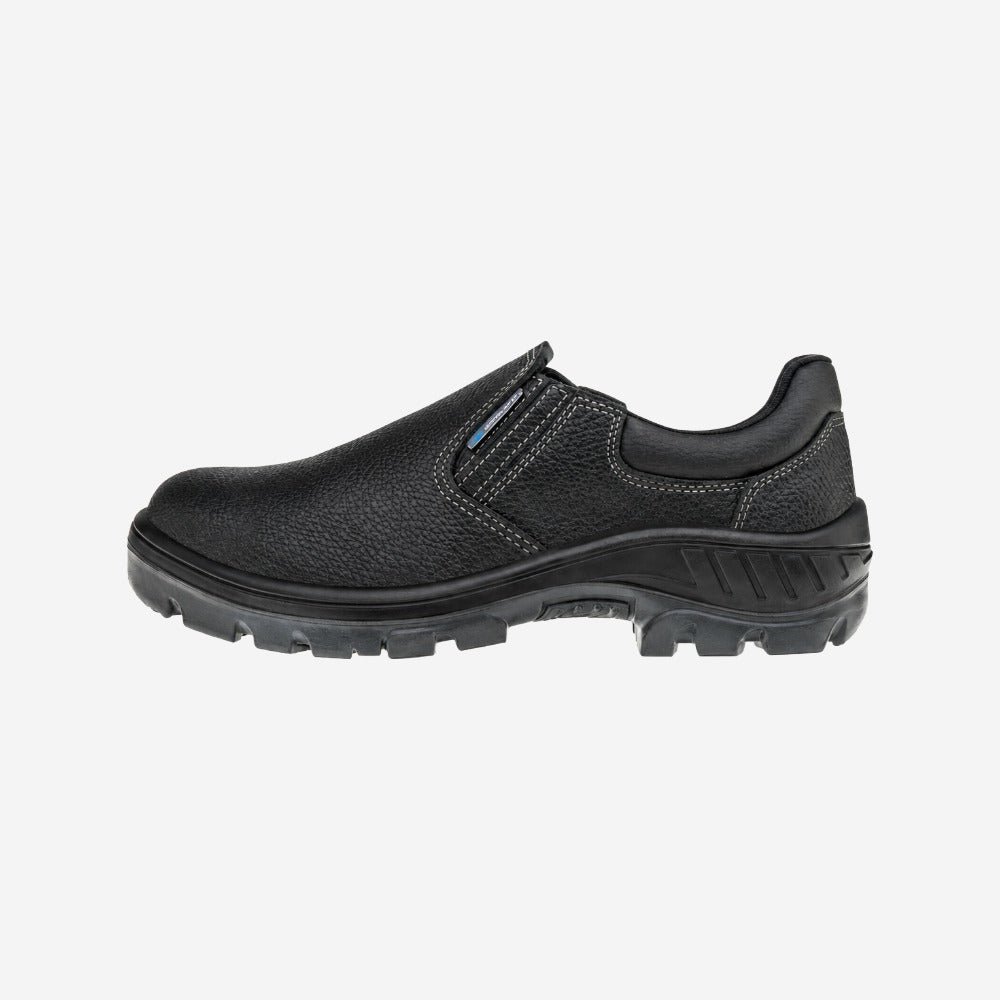 Sapato de Segurança Elástico Bico Aço Couro Preto Marluvas 95S19 A C.A 41428
