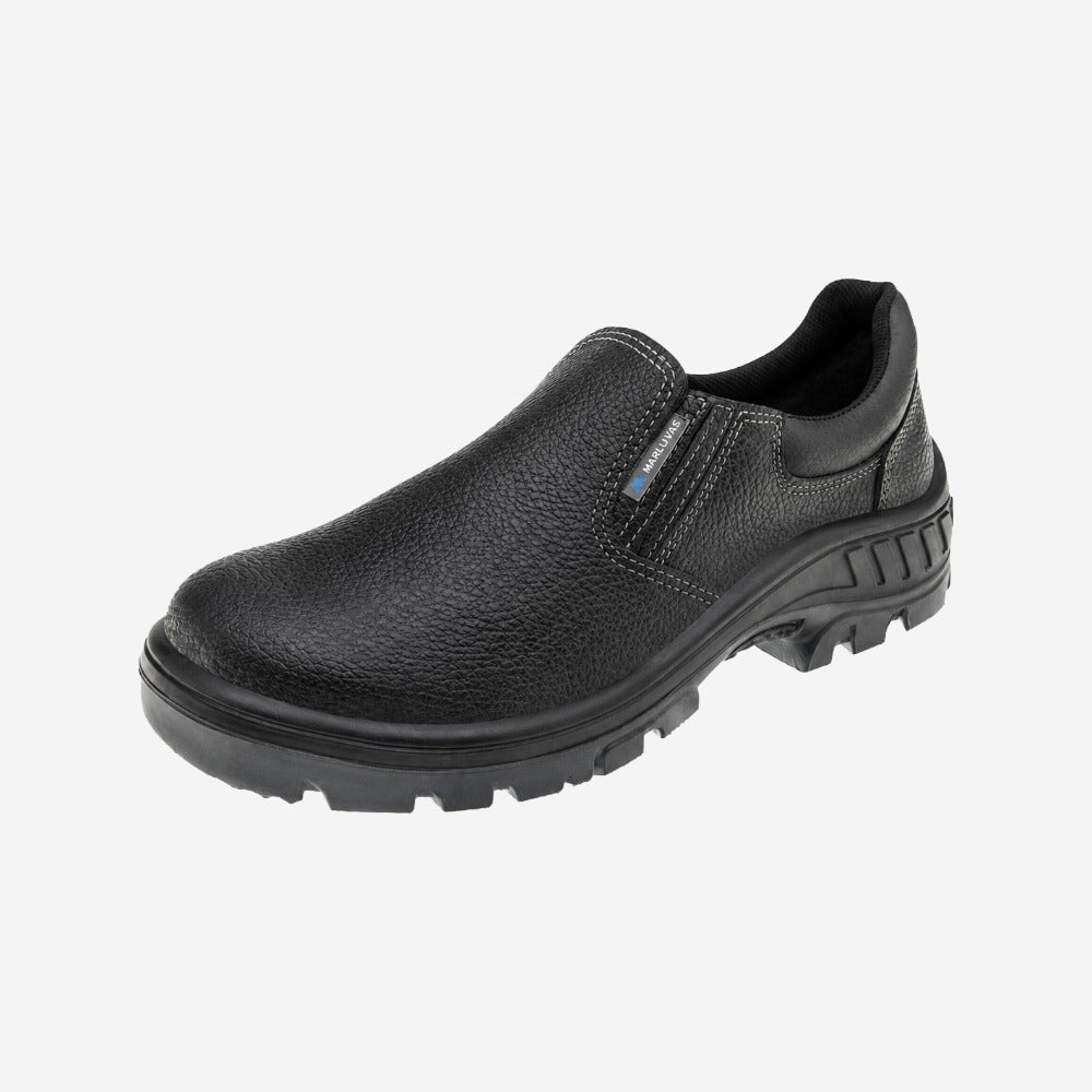 Sapato de Segurança Elástico Bico Aço Couro Preto Marluvas 95S19 A C.A 41428