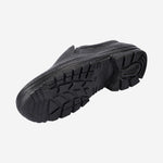 Sapato de Segurança Elástico Bico Aço Couro Preto Solado Monodensidade Cartom CP088PP C.A 17143