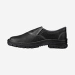 Sapato de Segurança Elástico Bico Aço Couro Preto Solado Monodensidade Cartom CP088PP C.A 17143
