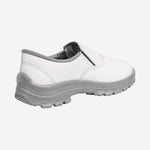 Sapato de Segurança Elástico Bico PVC Couro Branco Solado Monodensidade Cartom C.A 40142