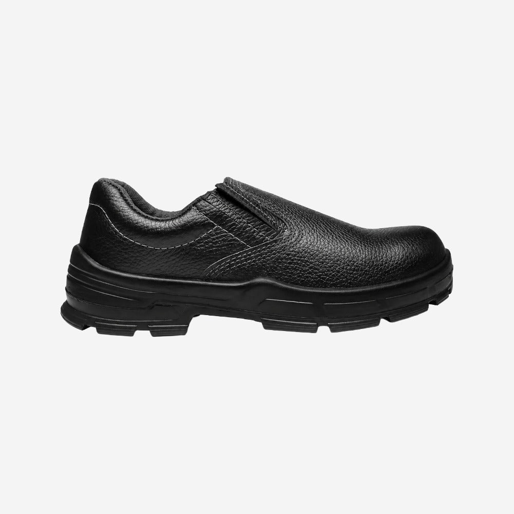 Sapato de Segurança Elástico Bico PVC Couro Preto Solado Bidensidade Bracol 4045BSES4600LL C.A 42239