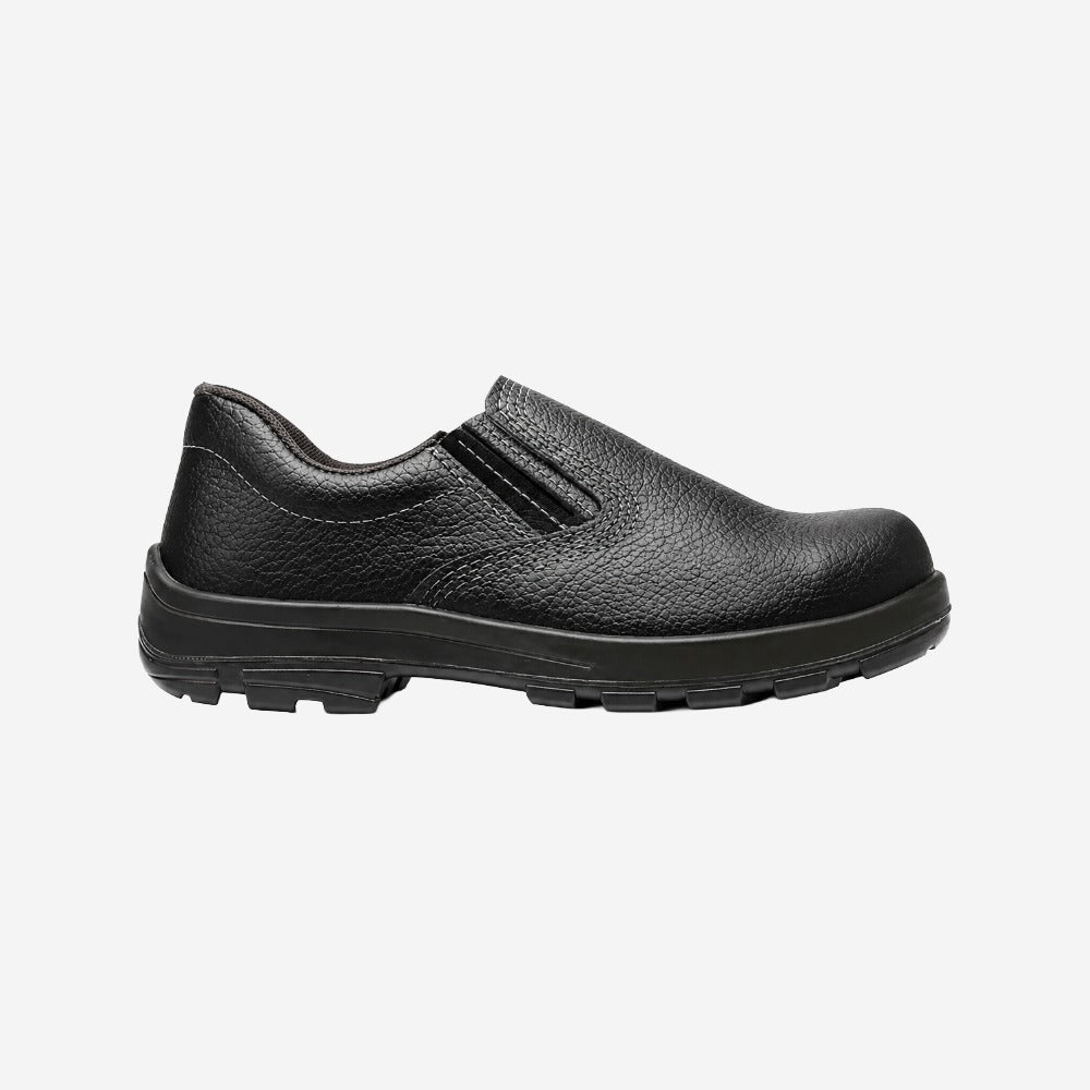 Sapato de Segurança Elástico Bico PVC Couro Preto Solado Bidensidade Fujiwara Usafe 4098USLS4600US C.A 28513