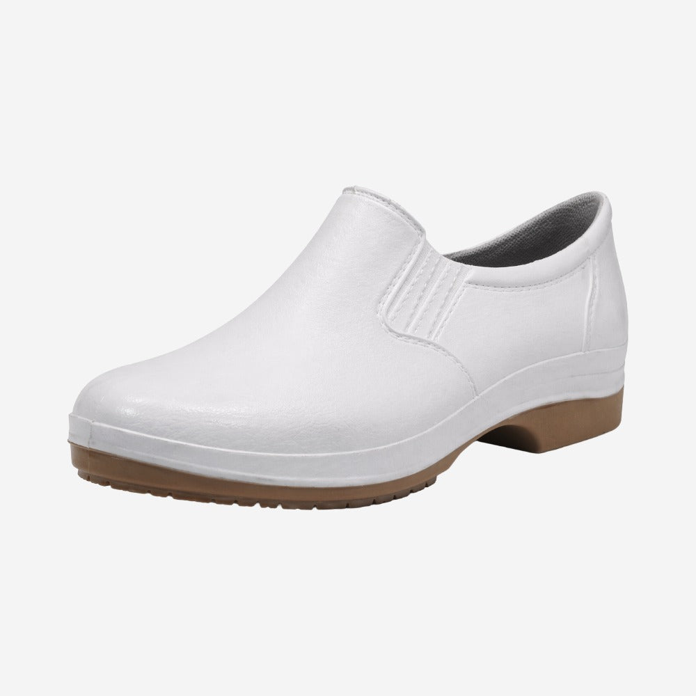 Sapato de Segurança Elástico PU Branco Solado Bidensidade Cartom COB101 C.A 41773