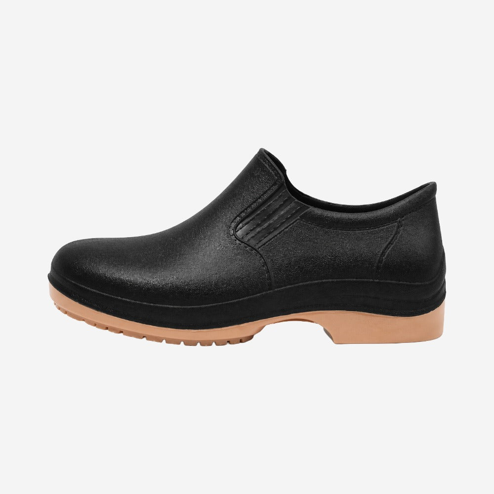 Sapato de Segurança Elástico PU Preto Solado Bidensidade Cartom COB201 C.A 41772