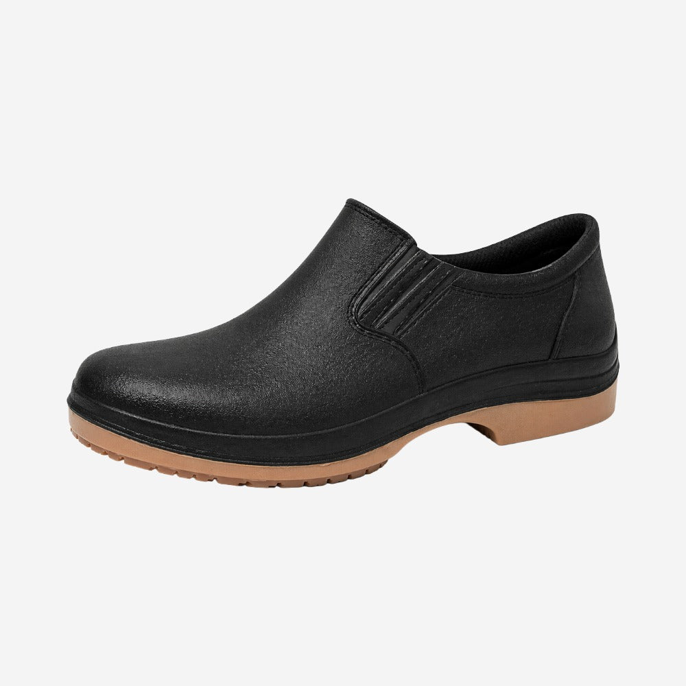 Sapato de Segurança Elástico PU Preto Solado Bidensidade Cartom COB201 C.A 41772