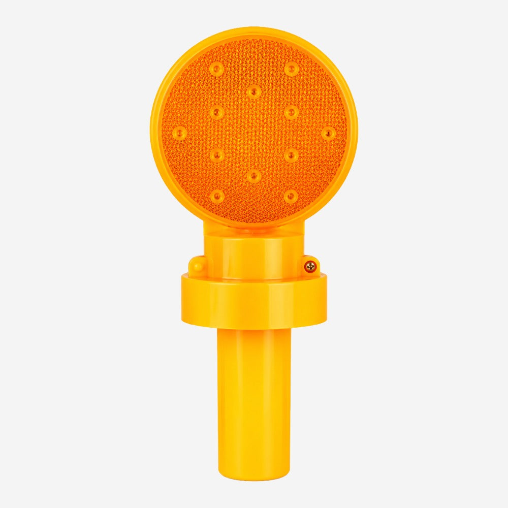 Sinalizador Viário Mini LED 12 26cm com Fotocélula para Rodovias, Obras e Estacionamentos KTELI