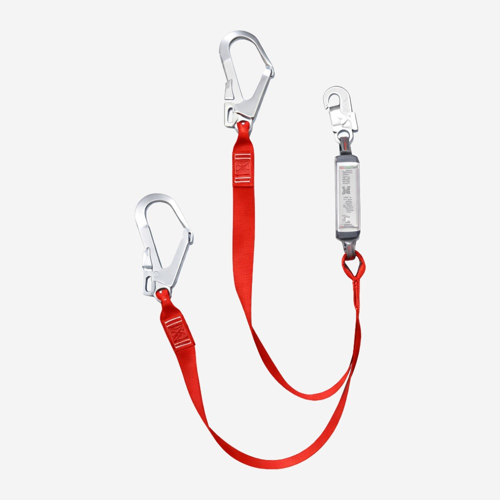 Talabarte Duplo Y Com Absorvedor de Energia 1,35m 2 Conectores Classe A Camper 2101