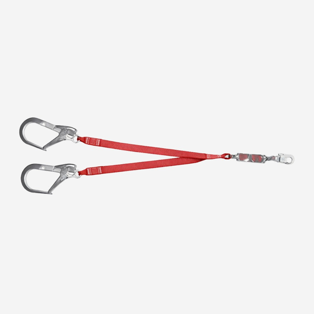 Talabarte Duplo Y Com Absorvedor de Energia 1,35m 2 Conectores Classe A Camper 2101