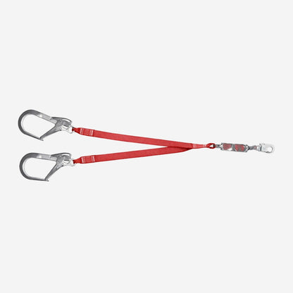 Talabarte Duplo Y Com Absorvedor de Energia 1,35m 2 Conectores Classe A Camper 2101