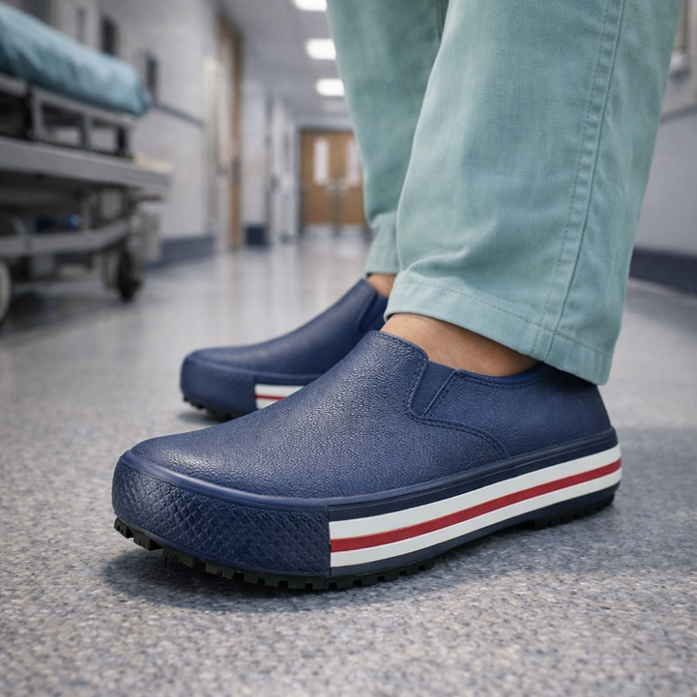 Tênis Iate de EVA Azul Marinho Uso Profissional Antimicrobiano Solado Antiderrapante Soft Works BB80 C.A 37212