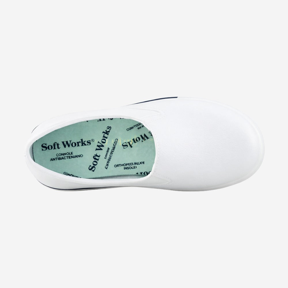 Tênis Iate de EVA Branco Uso Profissional Antimicrobiano Solado Antiderrapante Soft Works BB80 C.A 37212