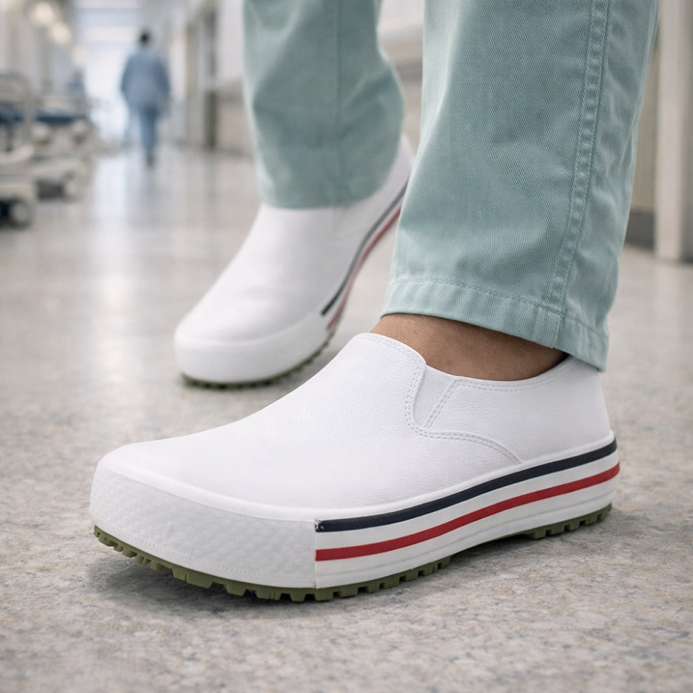 Tênis Iate de EVA Branco Uso Profissional Antimicrobiano Solado Antiderrapante Soft Works BB80 C.A 37212