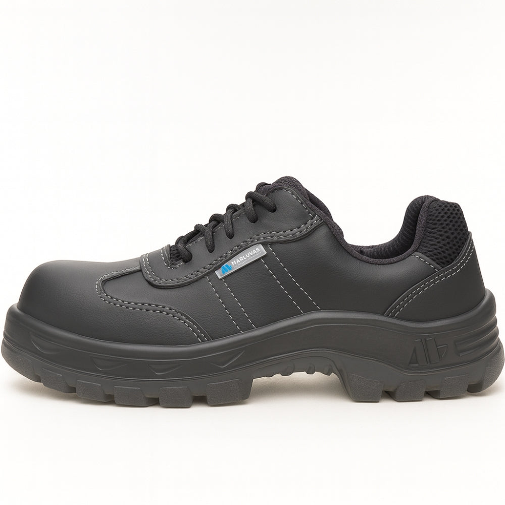 Tênis de Segurança Cadarço Bico Composite Microfibra Preta Marluvas 70T18 CO C CA 42586