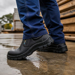 Tênis de segurança Elástico Bico PVC Couro Preto Marluvas 50T19 BP ANTIESTÁTICO C.A 9772