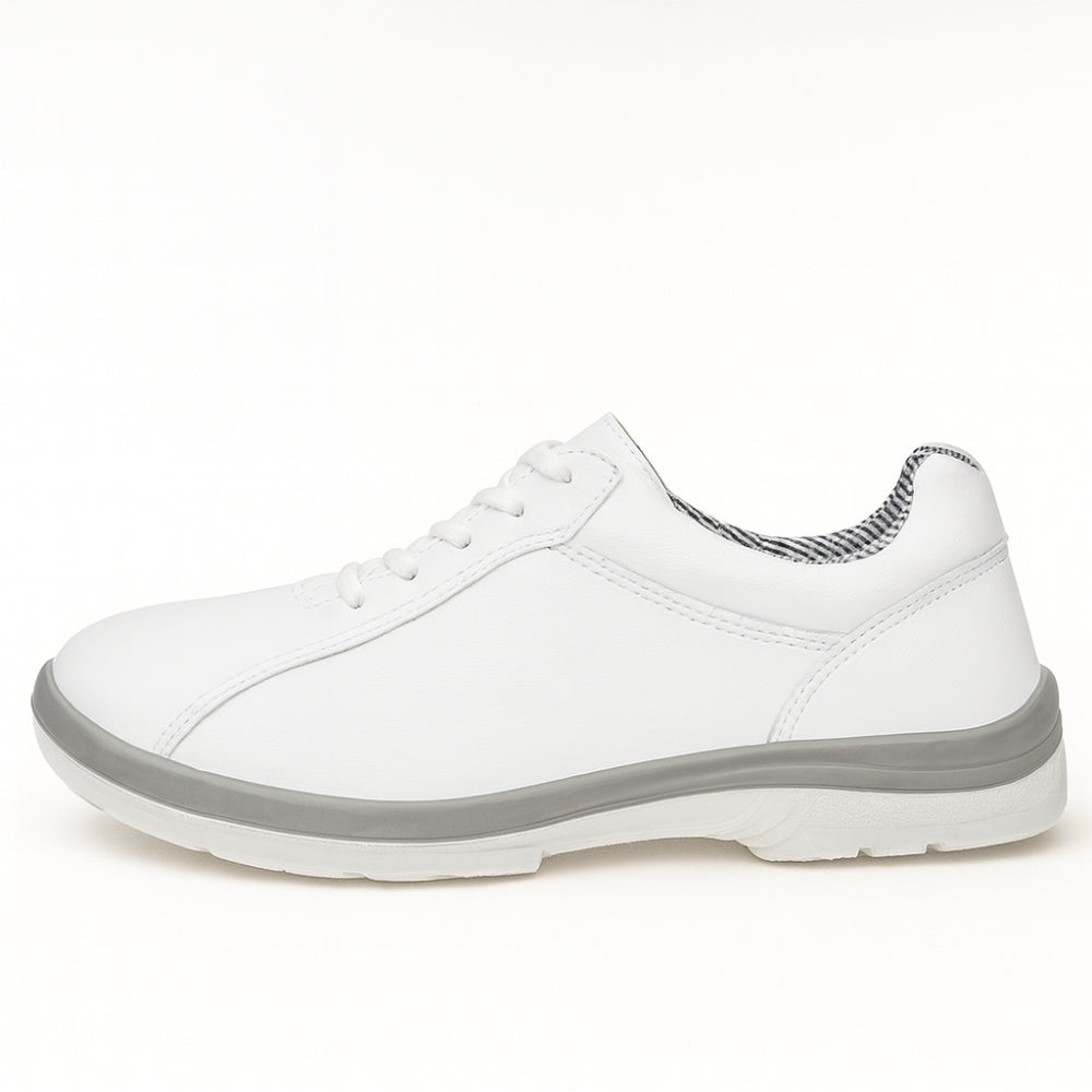 Tênis Ocupacional Cadarço Couro Baby Branco Marluvas 50F60 SRV CA 47104