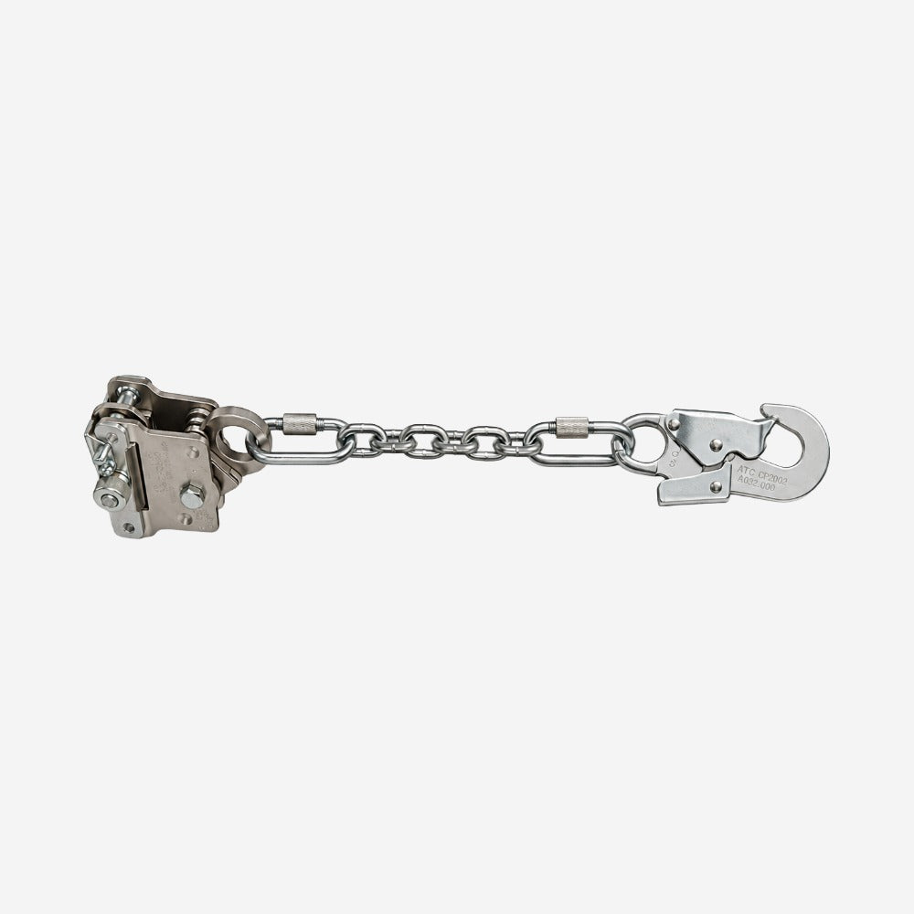 Trava-Queda Deslizante Linha Rígida para Cabo de Aço 8mm Aço Carbono Duplo Travamento Extensor Corrente 6mm Conector 21mm MG Cinto MULT 1887
