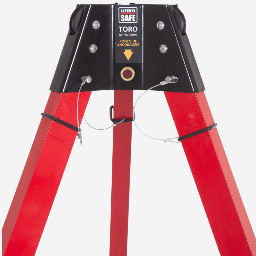 Tripé Para Espaço Confinado Para Até 140 Kg Altura Mínima 1,5m Ultra Safe Toro USTP00700300