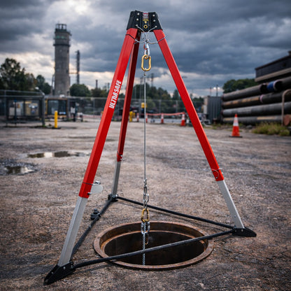 Tripé Para Espaço Confinado Para Até 140 Kg Altura Mínima 1,5m Ultra Safe Toro USTP00700300