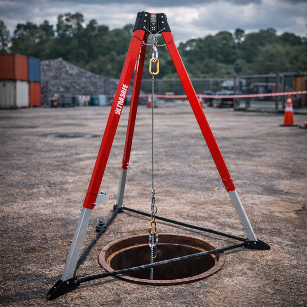 Tripé Para Espaço Confinado Para Até 140 Kg Altura Mínima 1,5m Ultra Safe Toro USTP00700300