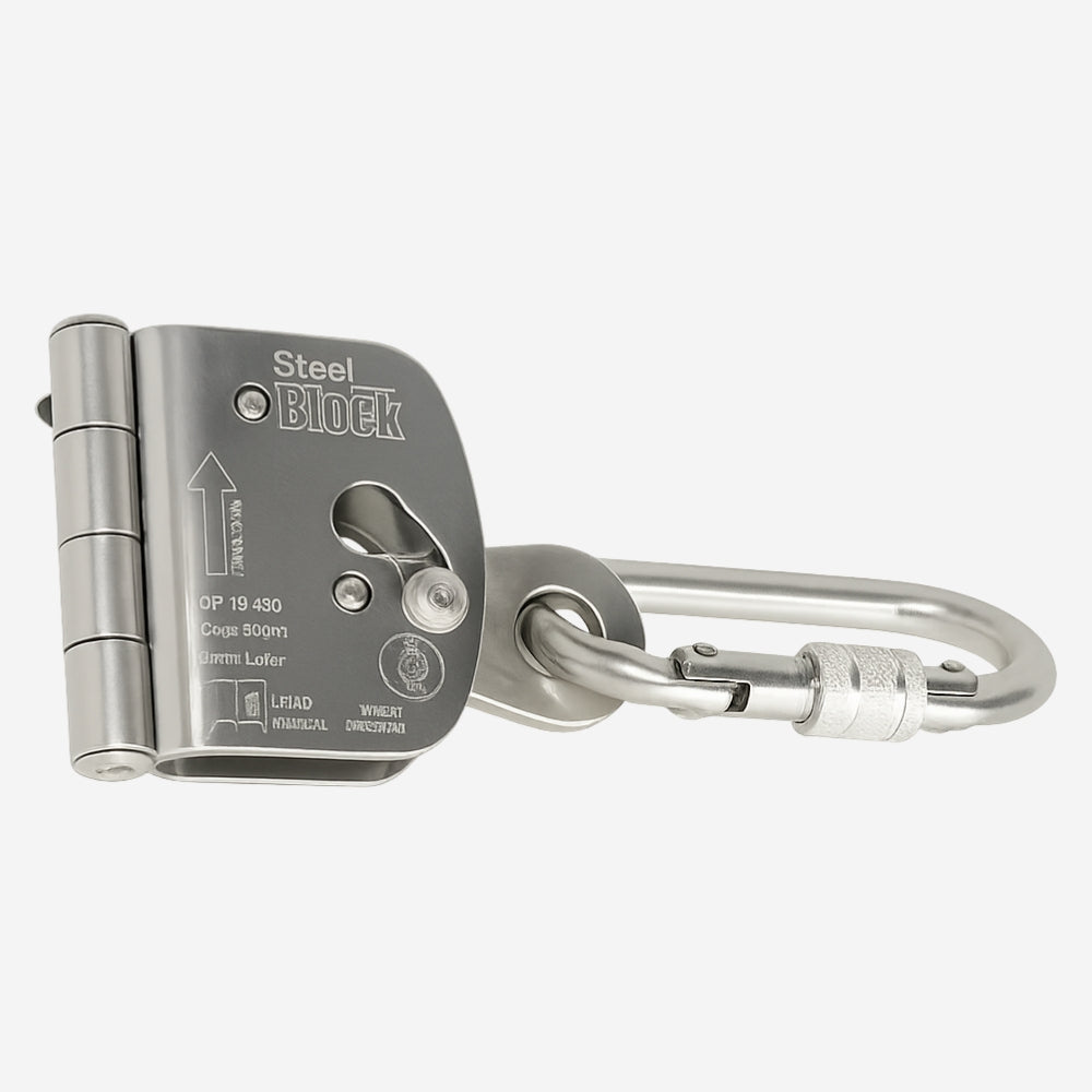 Trava Quedas Para Cabo de Aço 8mm Com Mosquetão Oval Ultra Safe Safe Steel Block UST500410000