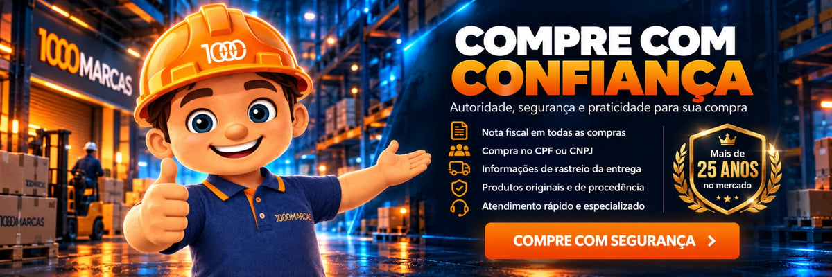 Compre com confiança na 1000 Marcas: mais de 25 anos, nota fiscal, compra com CPF ou CNPJ, rastreio da entrega, produtos originais e atendimento especializado. Compre com segurança.
