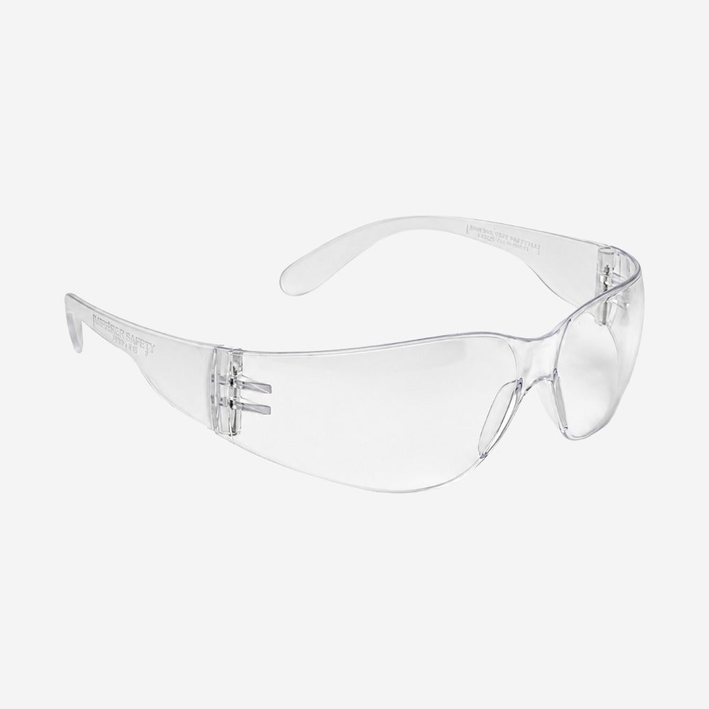 Óculos de Proteção para Construção Civil Manutenção Lente Incolor Antirrisco UV Proteção Frontal e Lateral Armação Incolor Super Safety SS 2 CA 26127