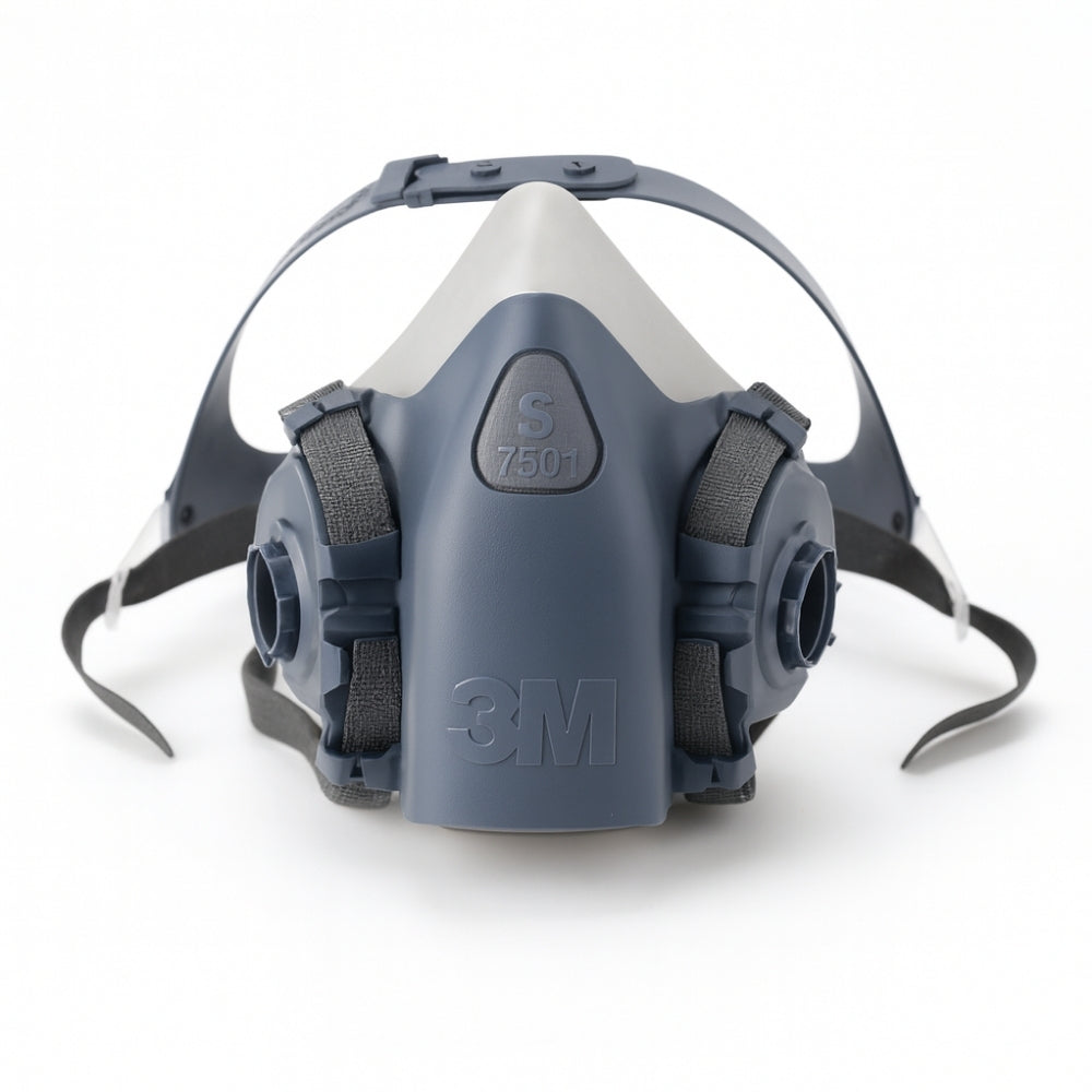 Respirador reutilizável semifacial médio em silicone 3M 7502 conexão baioneta CA 12011