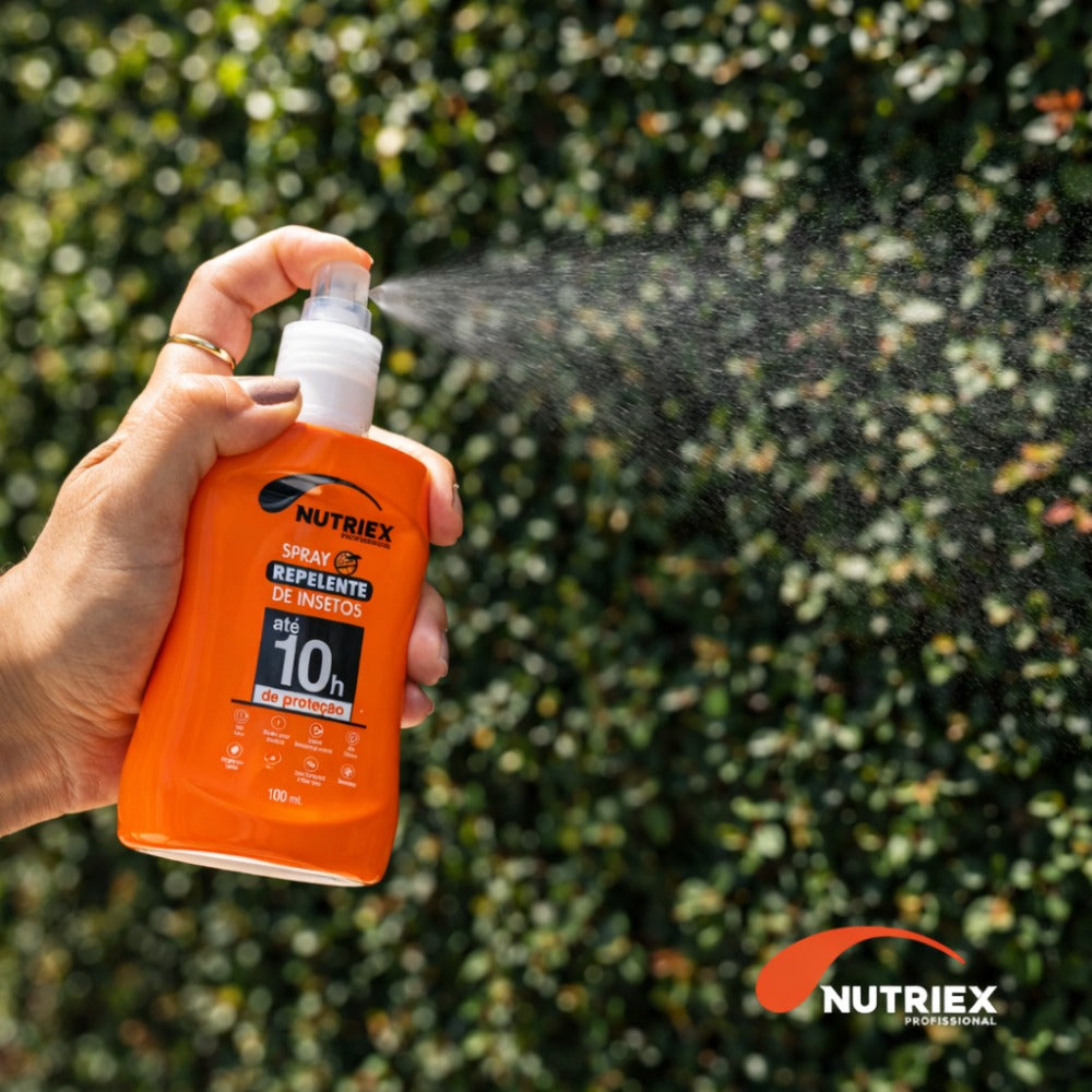 Repelente de Insetos Profissional Em Spray 100 mL Longa Duração Até 10h Alta Eficácia Nutriex Profissional 63503